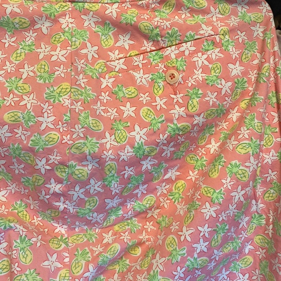 LILLY PULITZER pink Pineapple Starfish PANTS one rear pocket size 8 - Picture 6 of 6